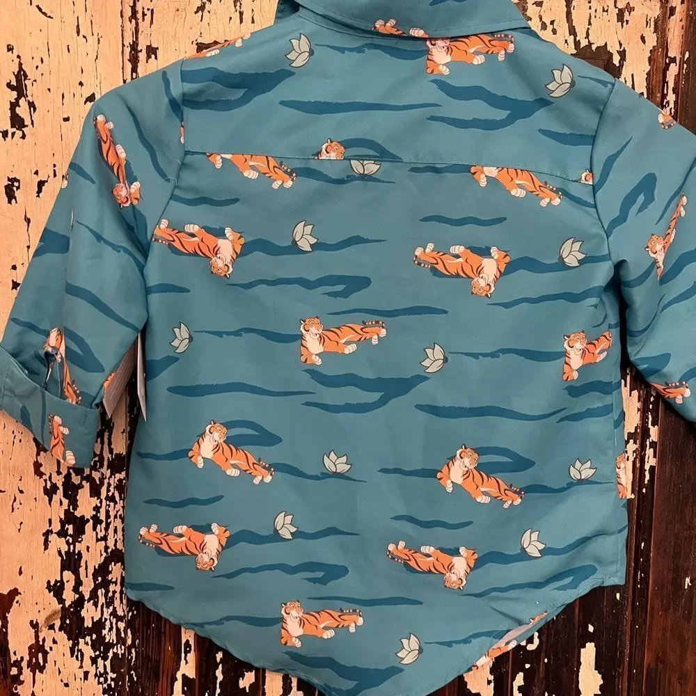 NWT Disney ily 4EVER Tiger Shirt Set for Girls Inspired by Jasmine, Aladdin. 5/6